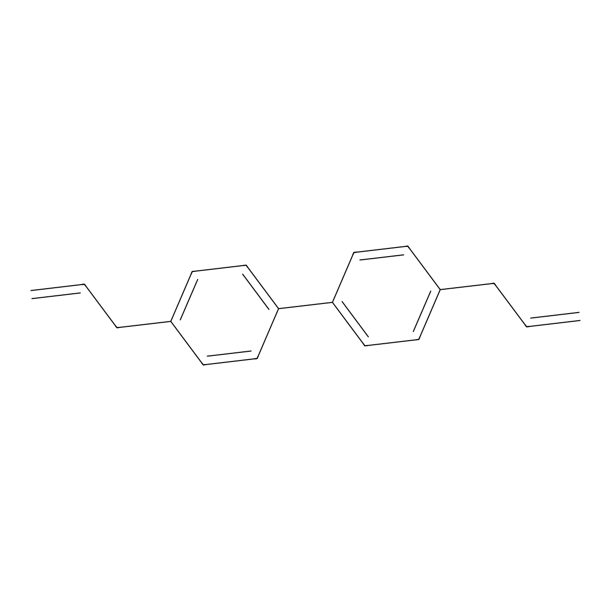 4,4'-Diallyl-1,1'-biphenyl molecular structure, CAS 405201-68-5