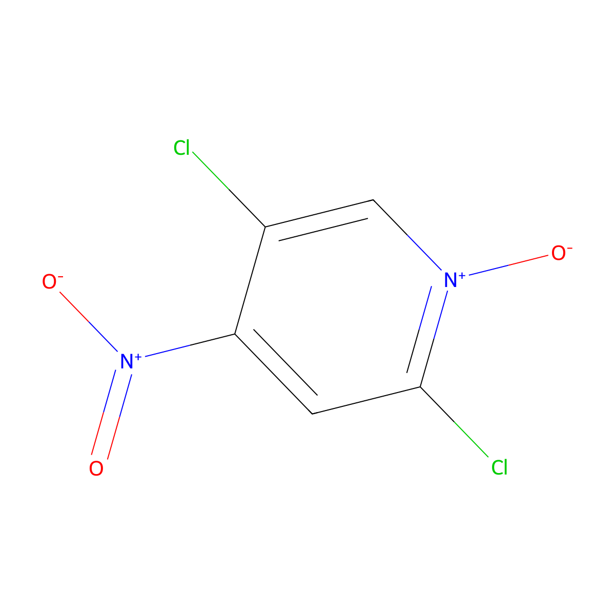 2,5-Dichloro-4-nitropyridine 1-oxide molecular structure, CAS 405230-81-1