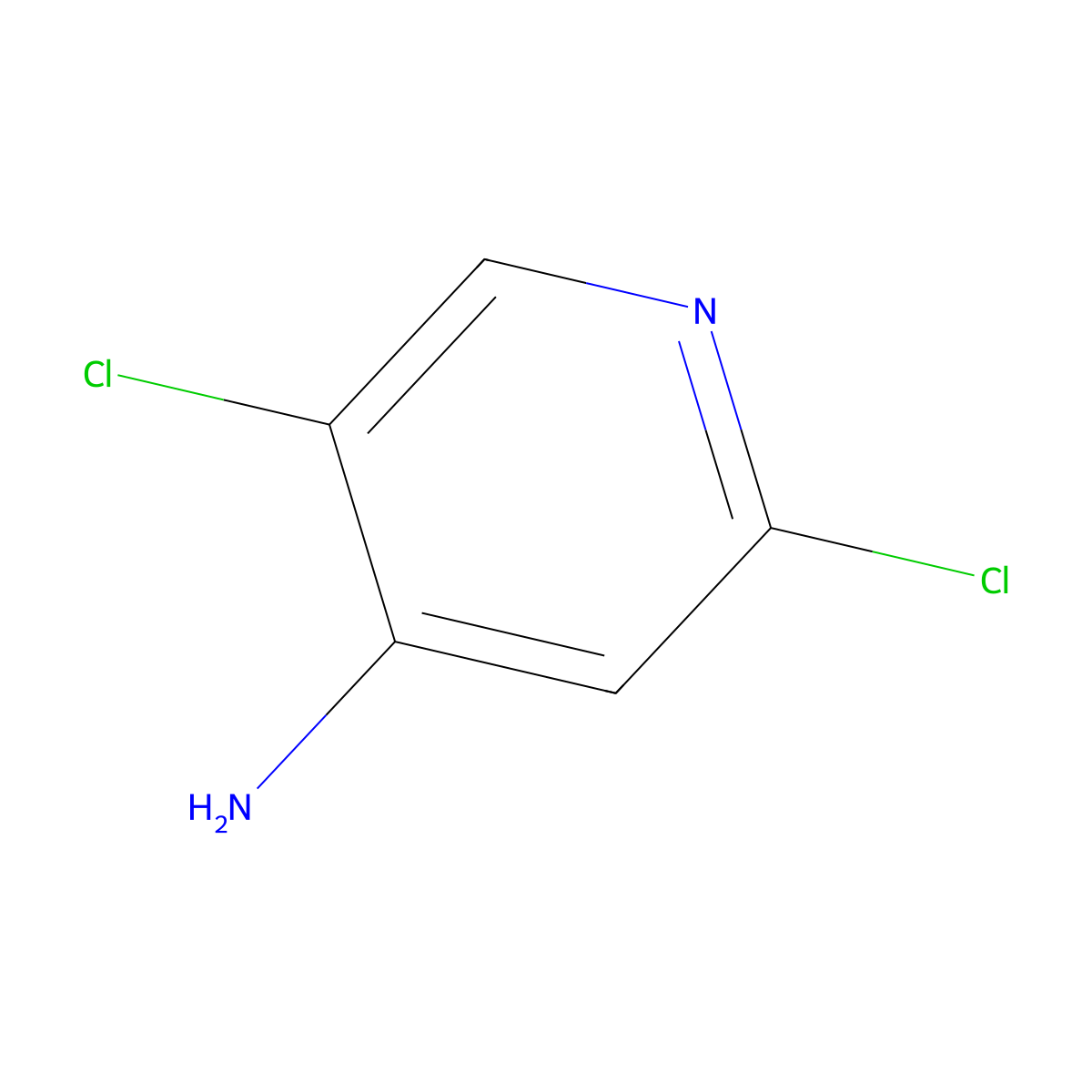 2,5-Dichloropyridin-4-amine molecular structure, CAS 405230-82-2