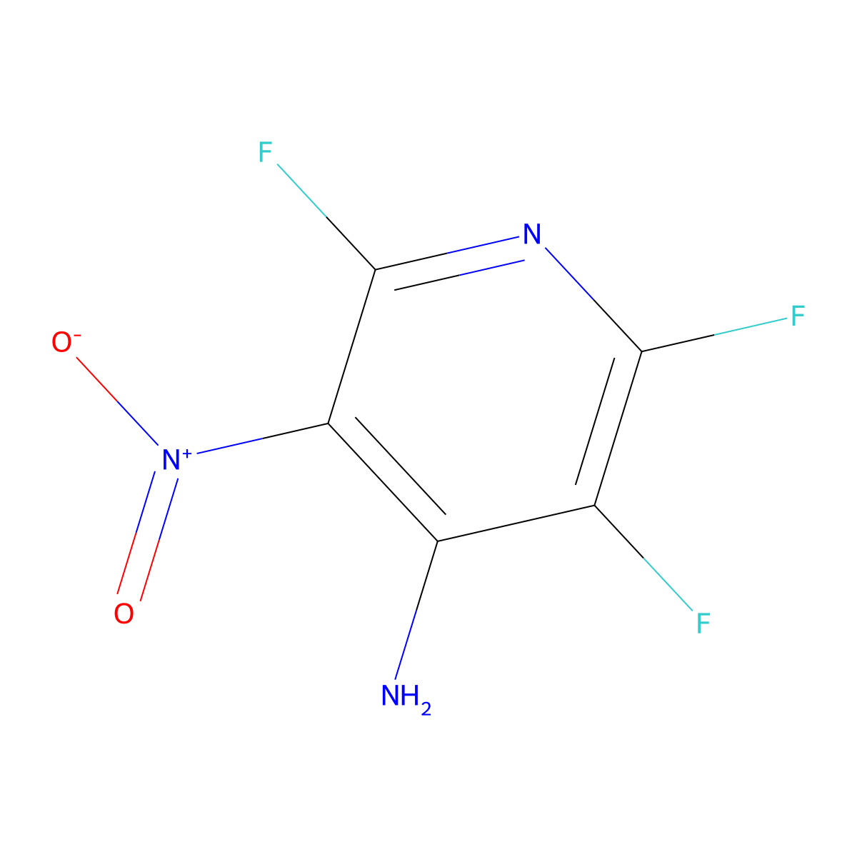 2,3,6-Trifluoro-5-nitropyridin-4-amine molecular structure, CAS 405230-88-8