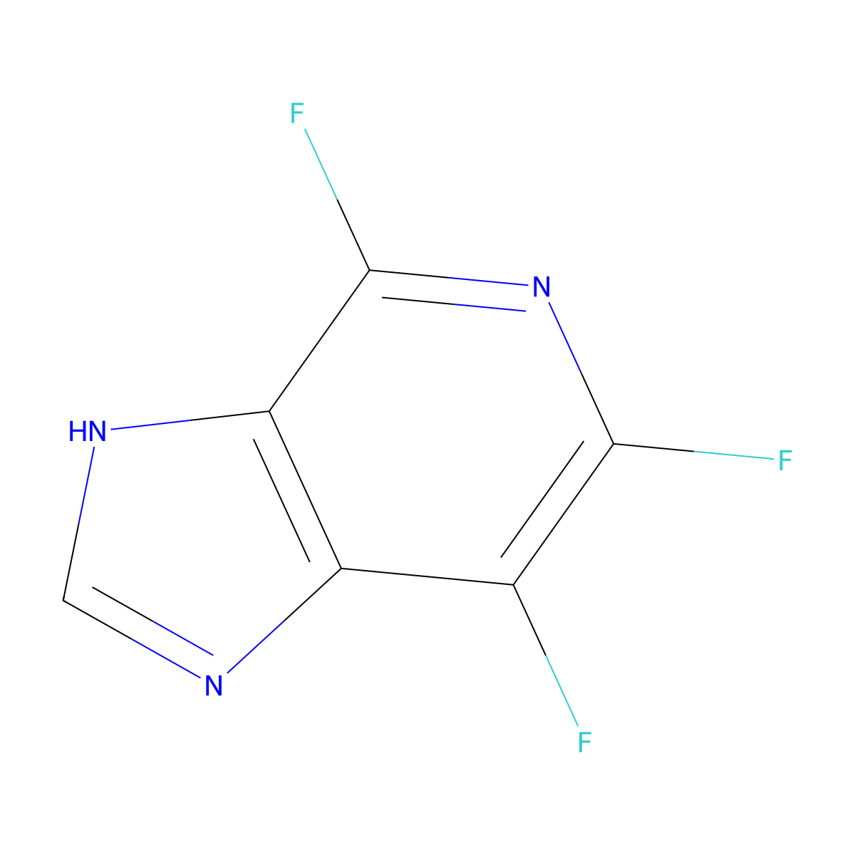 4,6,7-Trifluoro-1H-imidazo[4,5-C]pyridine molecular structure, CAS 405230-95-7