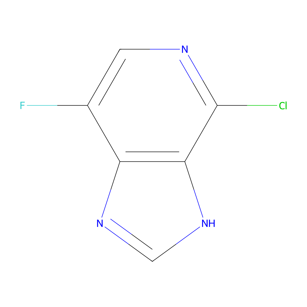 4-chloro-7-fluoro-1H-imidazo[4,5-c]pyridine molecular structure, CAS 405230-97-9