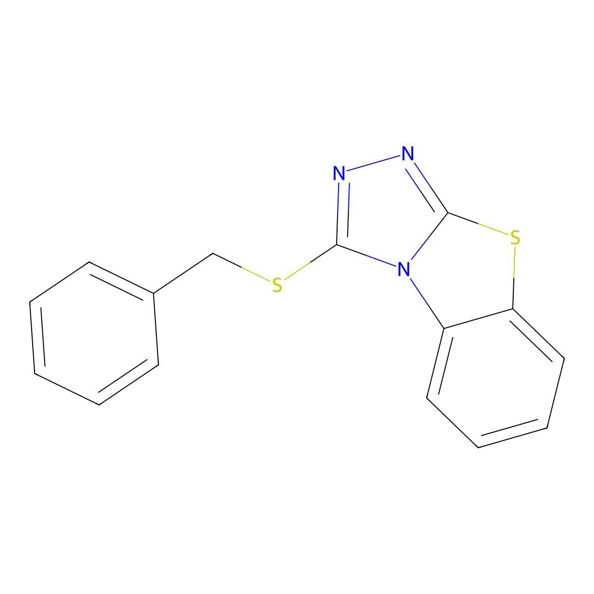 3-(Benzylsulfanyl)[1,2,4]triazolo[3,4-b][1,3]benzothiazole molecular structure, CAS 40527-72-8