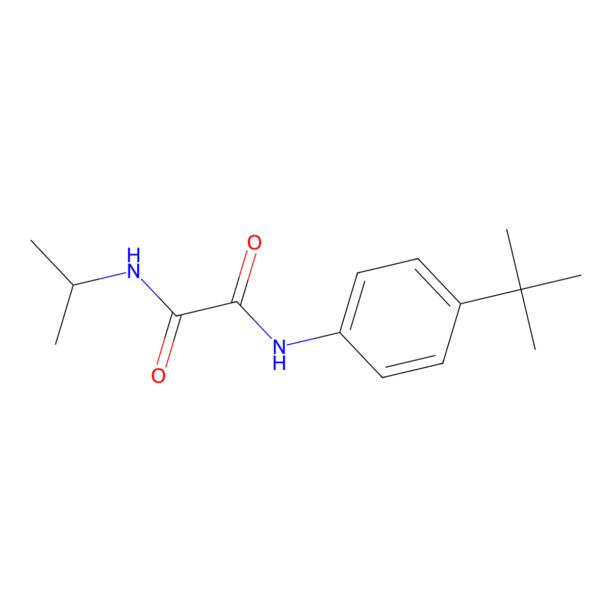 N-(4-tert-butylphenyl)-N'-propan-2-yloxamide molecular structure, CAS 405276-87-1