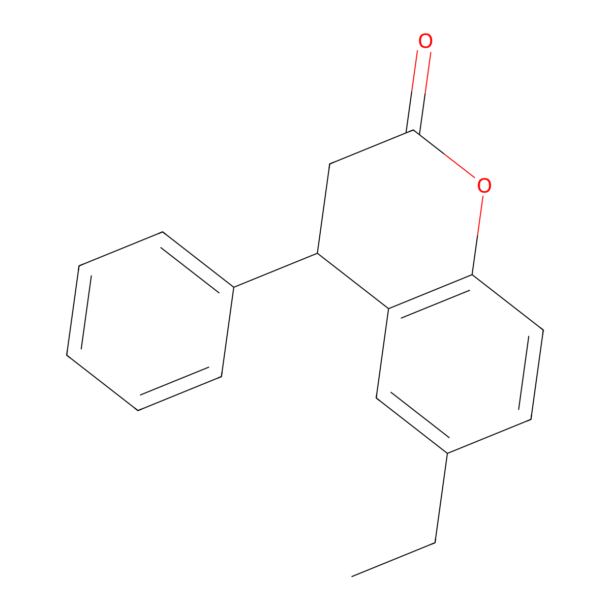 6-Ethyl-4-phenylchroman-2-one molecular structure, CAS 405277-43-2