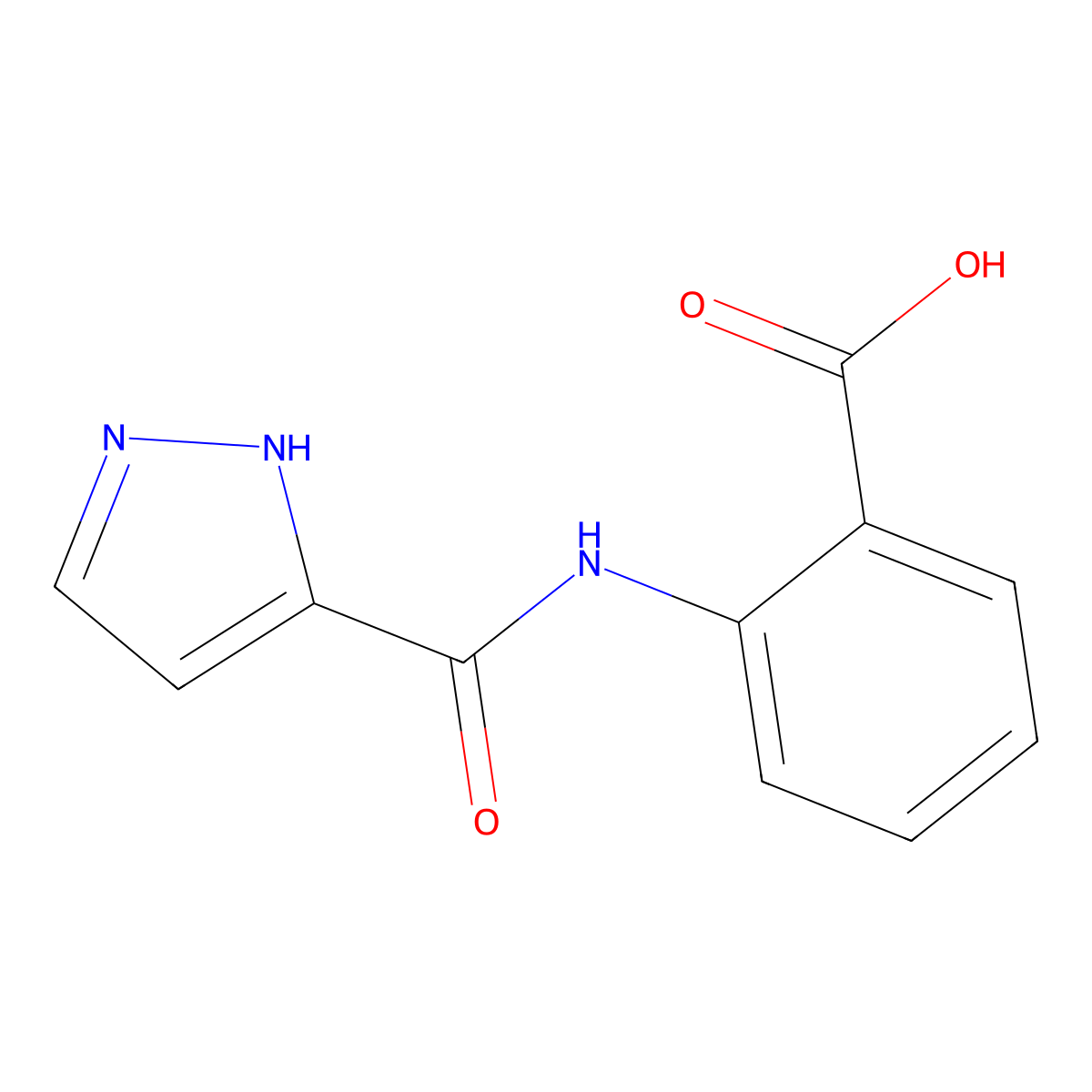 2-(1H-pyrazole-3-amido)benzoic acid molecular structure, CAS 405278-63-9