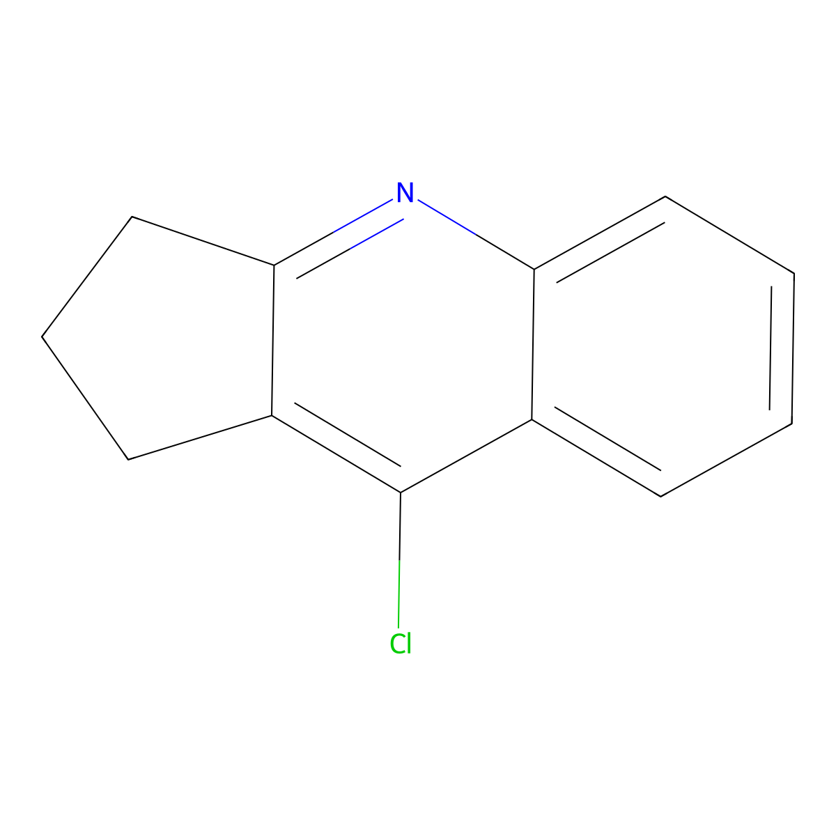 9-Chloro-2,3-dihydro-1H-cyclopenta[b]quinoline molecular structure, CAS 40528-00-5