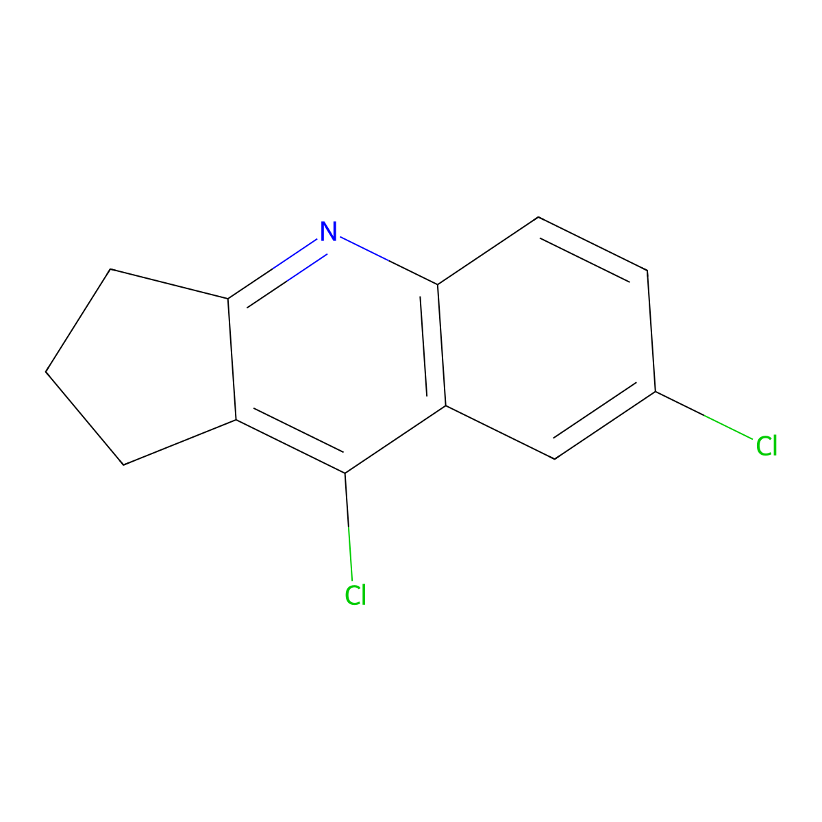 7,9-dichloro-2,3-dihydro-1H-cyclopenta[b]quinoline molecular structure, CAS 40528-04-9