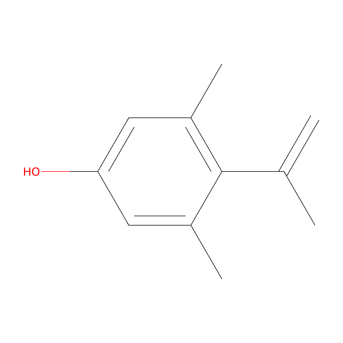 3,5-Dimethyl-4-(prop-1-en-2-yl)phenol molecular structure, CAS 405282-95-3