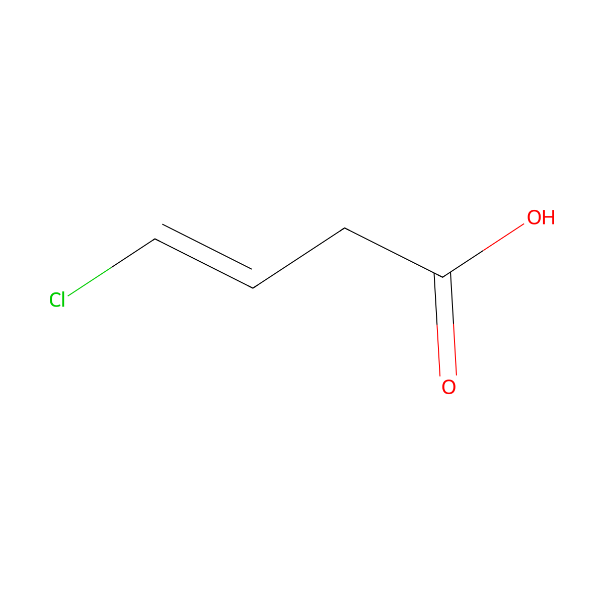 4-Chlorobut-3-enoic acid molecular structure, CAS 40529-03-1