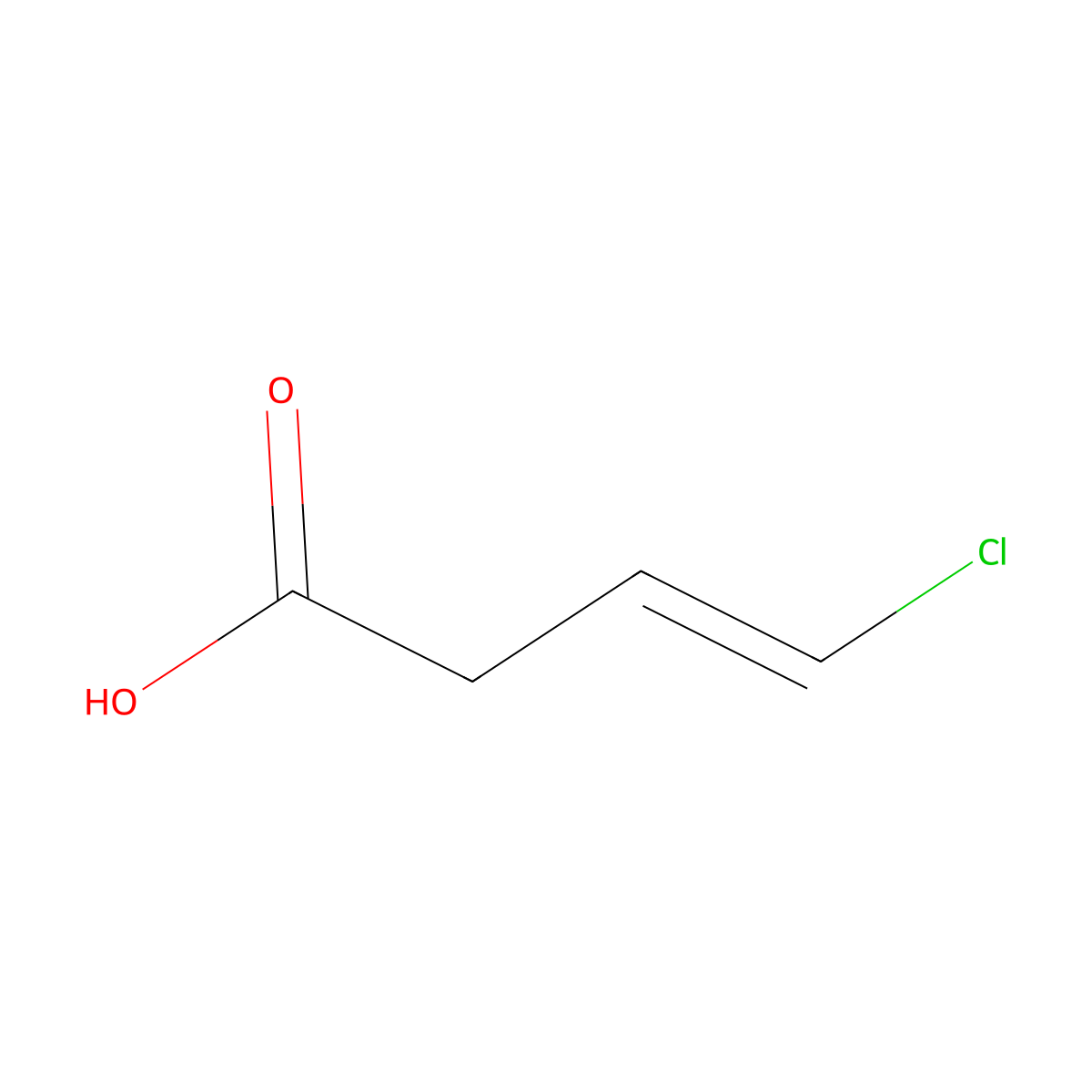 4-Chlorobut-3-enoic acid molecular structure, CAS 40529-03-1