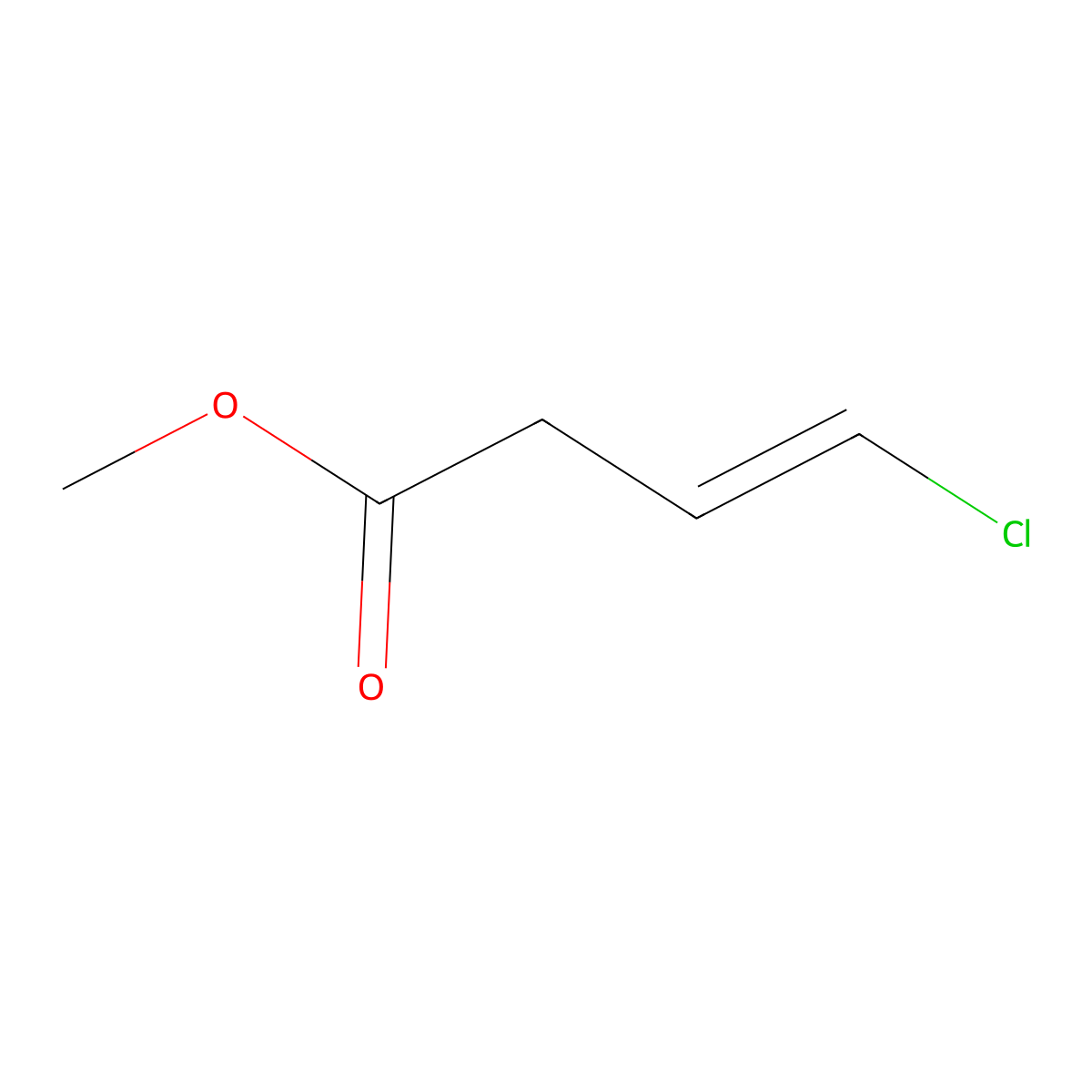 Methyl 4-chlorobut-3-enoate molecular structure, CAS 40529-04-2