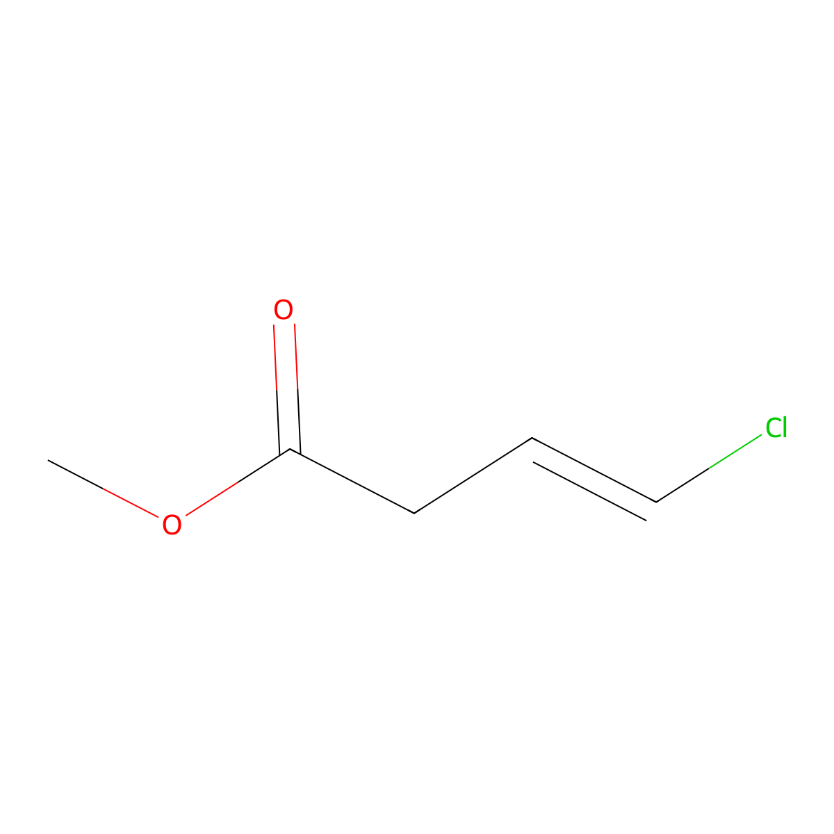 Methyl 4-chlorobut-3-enoate molecular structure, CAS 40529-04-2