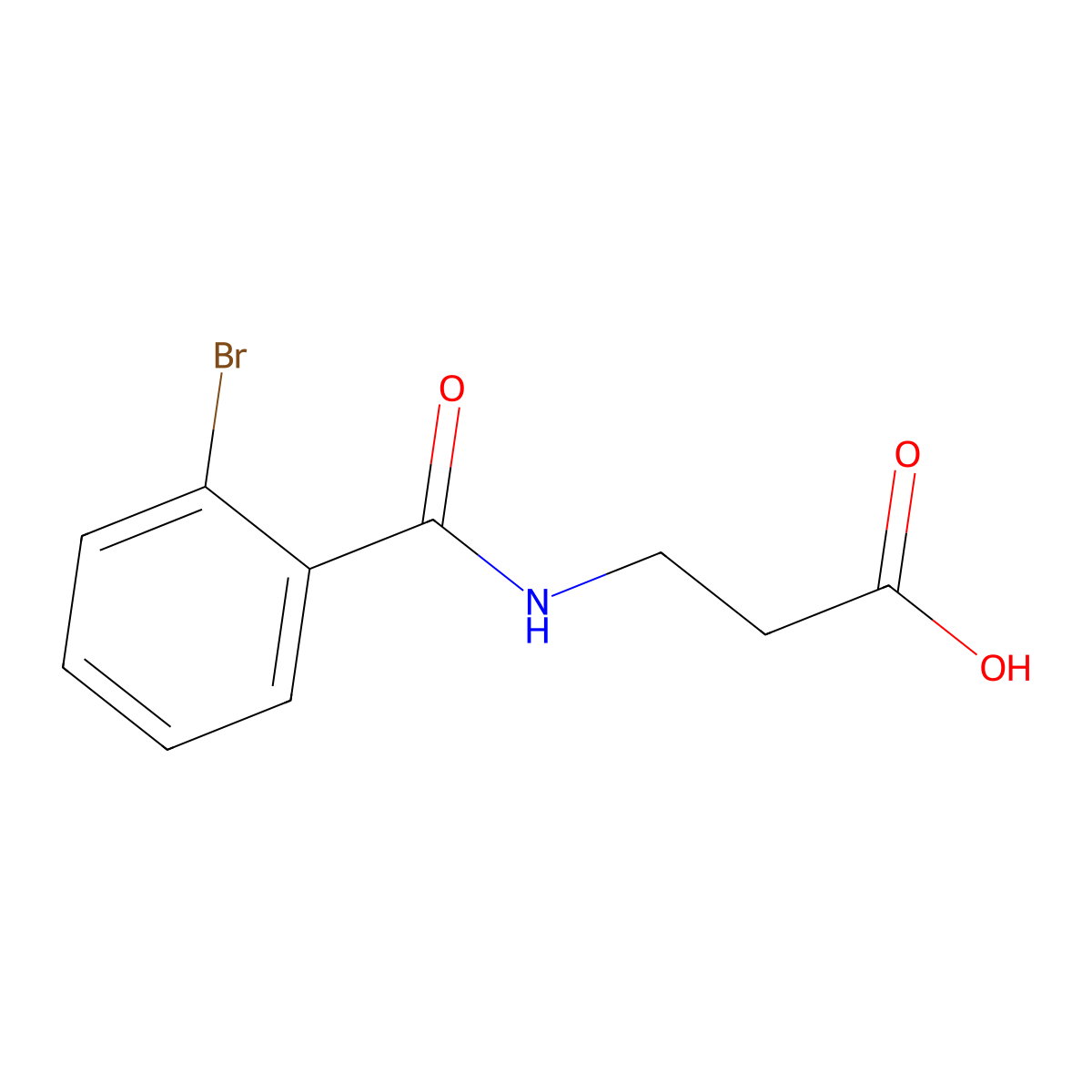 3-(2-Bromobenzoylamino)-propionic acid molecular structure, CAS 405296-04-0