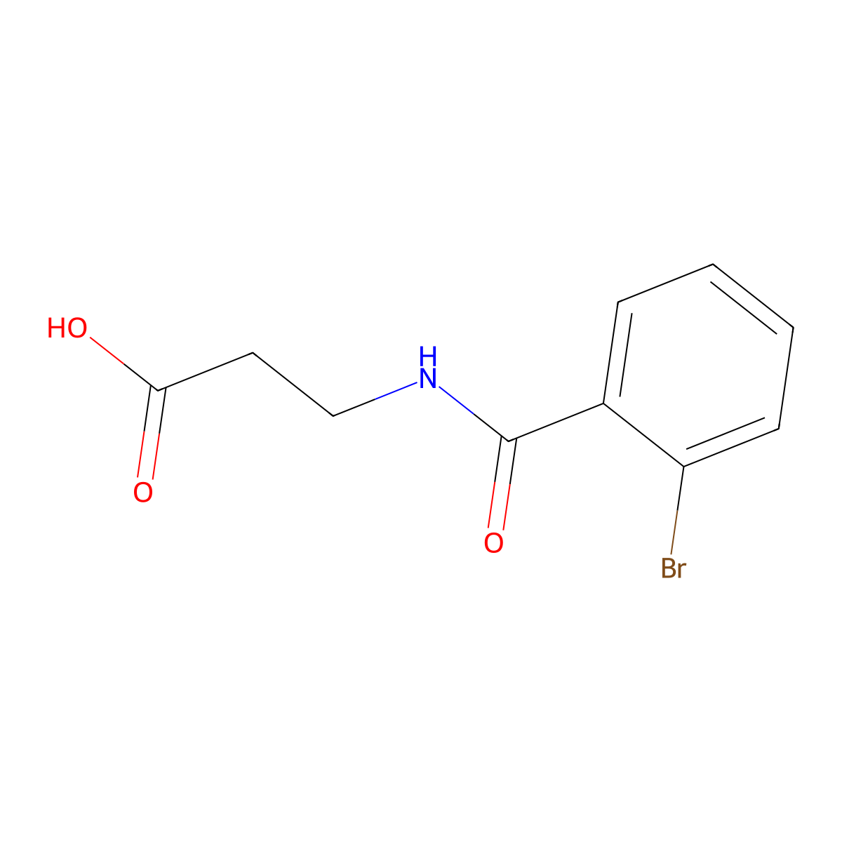 3-(2-Bromobenzoylamino)-propionic acid molecular structure, CAS 405296-04-0