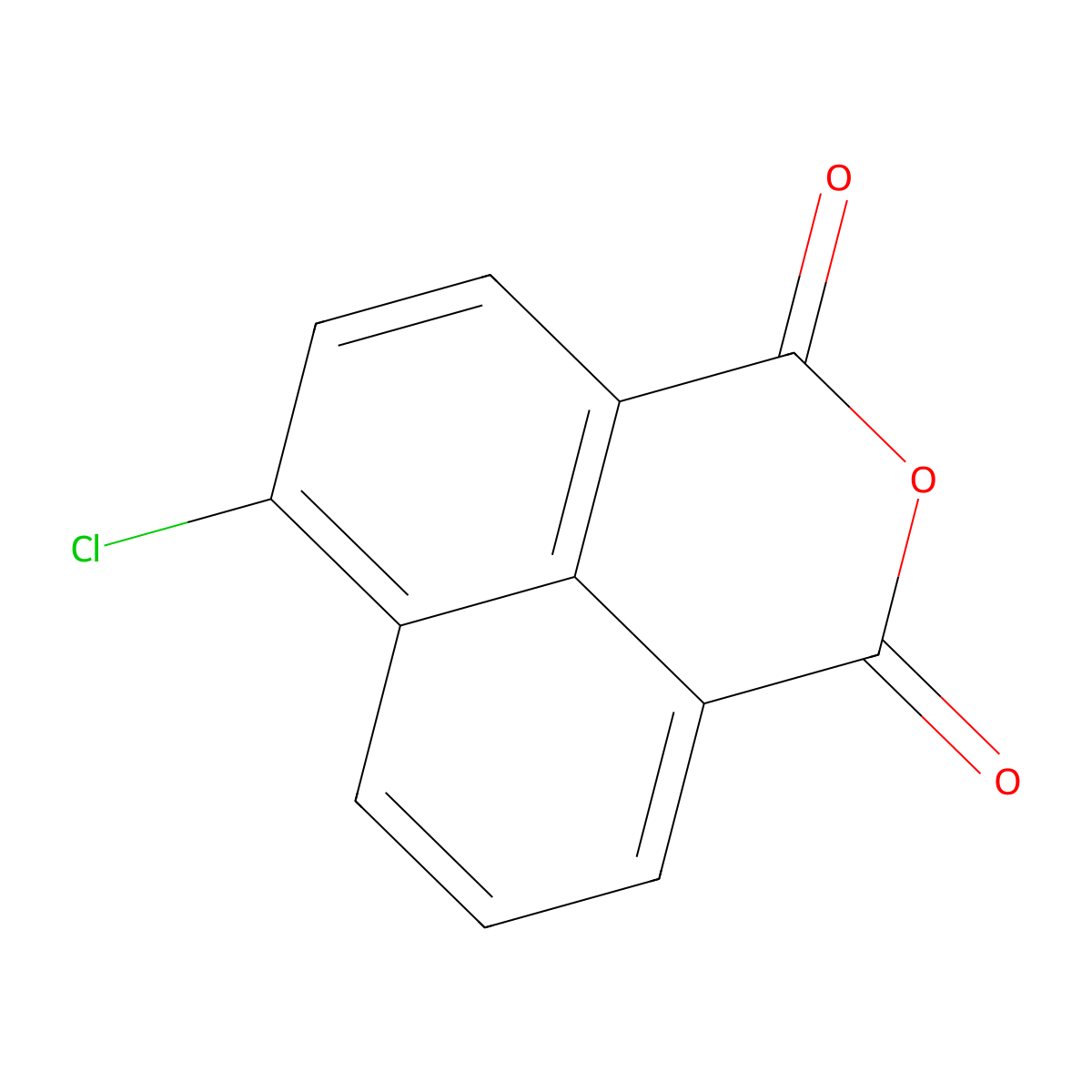 1H,3H-Naphtho[1,8-cd]pyran-1,3-dione, 6-chloro- molecular structure, CAS 4053-08-1