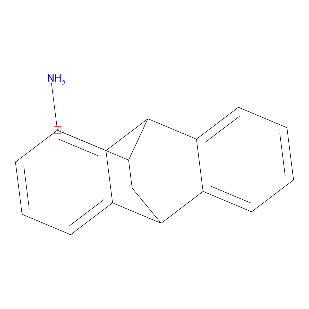 15-Tetracyclo[6.6.2.02,7.09,14]hexadeca-2,4,6,9,11,13-hexaenylmethanamine molecular structure, CAS 4053-27-4