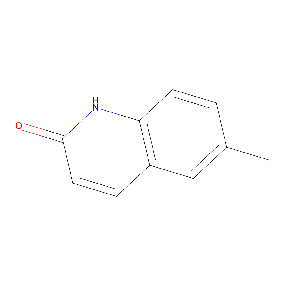 6-Methylquinolin-2(1H)-one molecular structure, CAS 4053-34-3