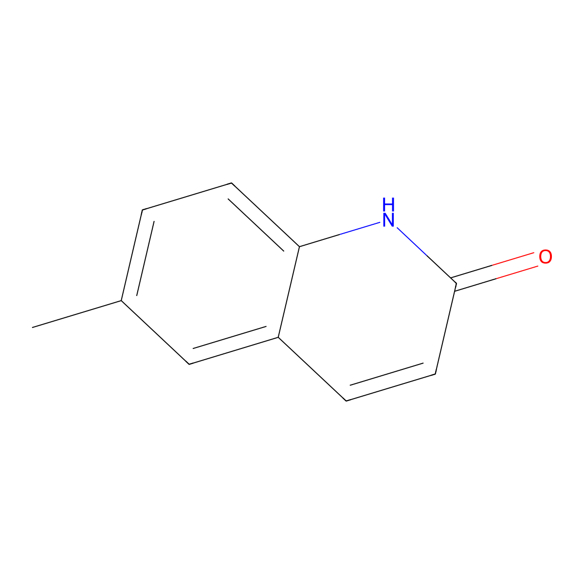 6-Methylquinolin-2(1H)-one molecular structure, CAS 4053-34-3