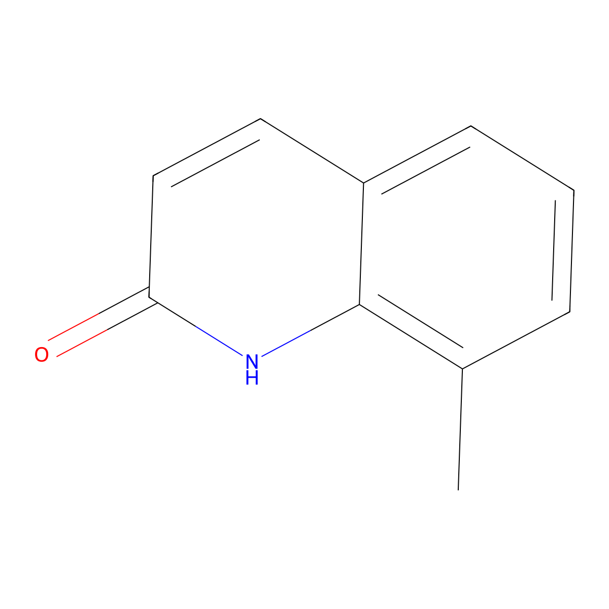 8-methylquinolin-2(1H)-one molecular structure, CAS 4053-36-5