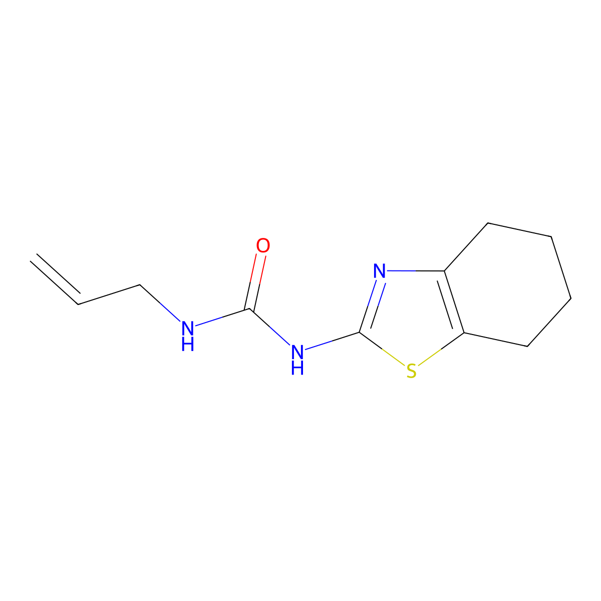 1-Allyl-3-(4,5,6,7-tetrahydrobenzo[d]thiazol-2-yl)urea molecular structure, CAS 40534-16-5