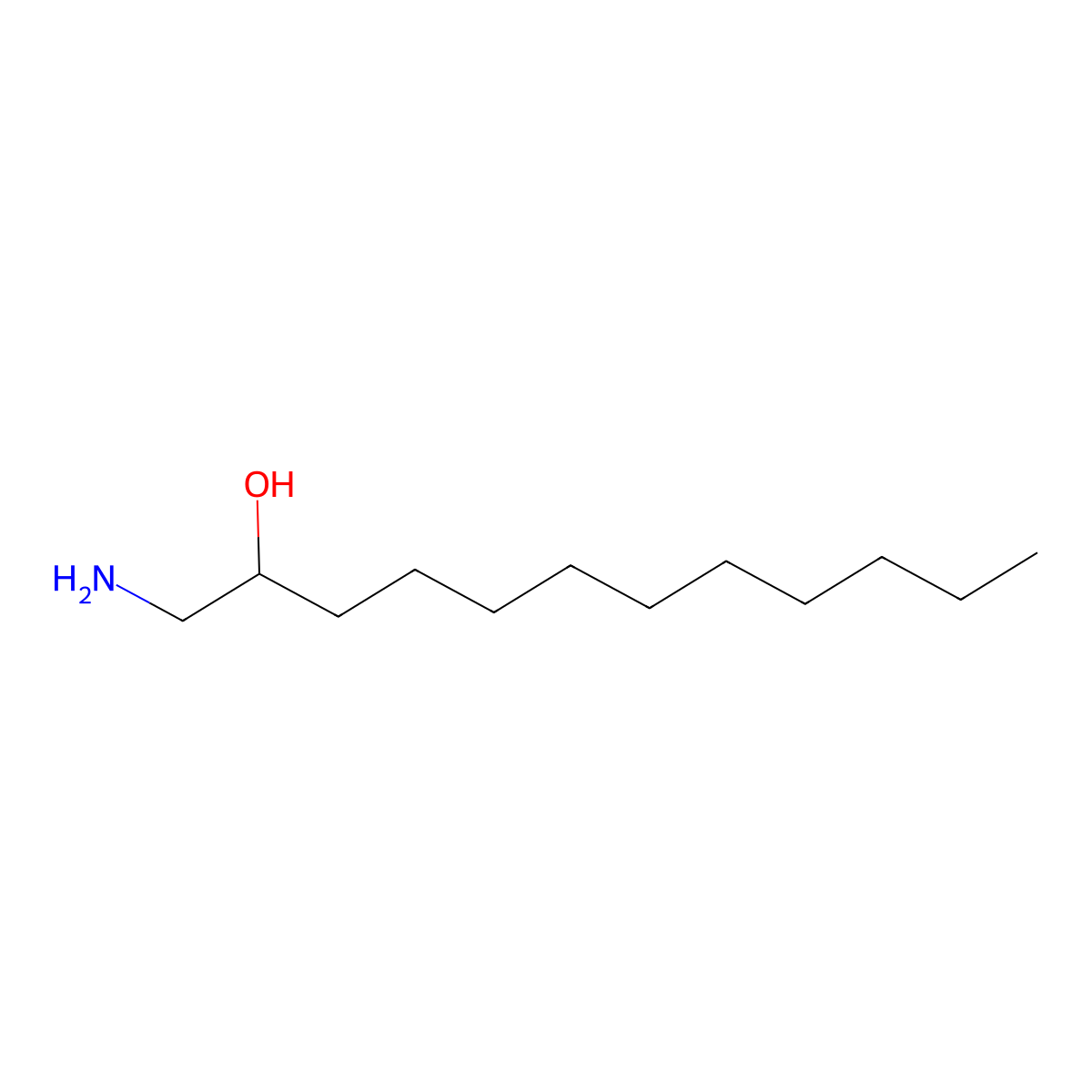 1-Aminododecan-2-ol molecular structure, CAS 4054-54-0