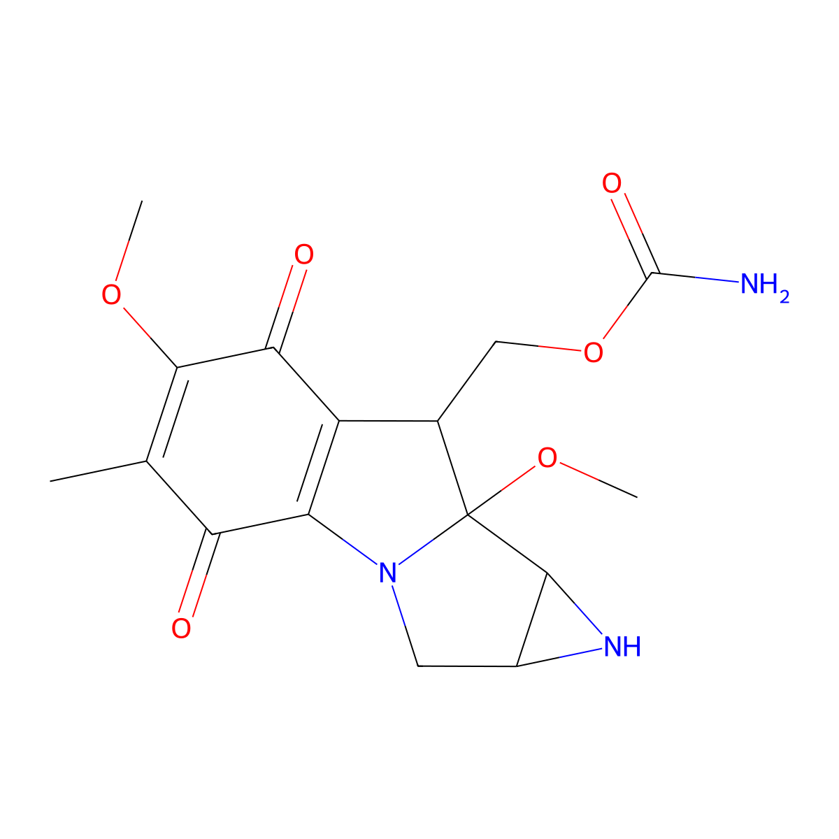 Mitomycin A molecular structure, CAS 4055-39-4