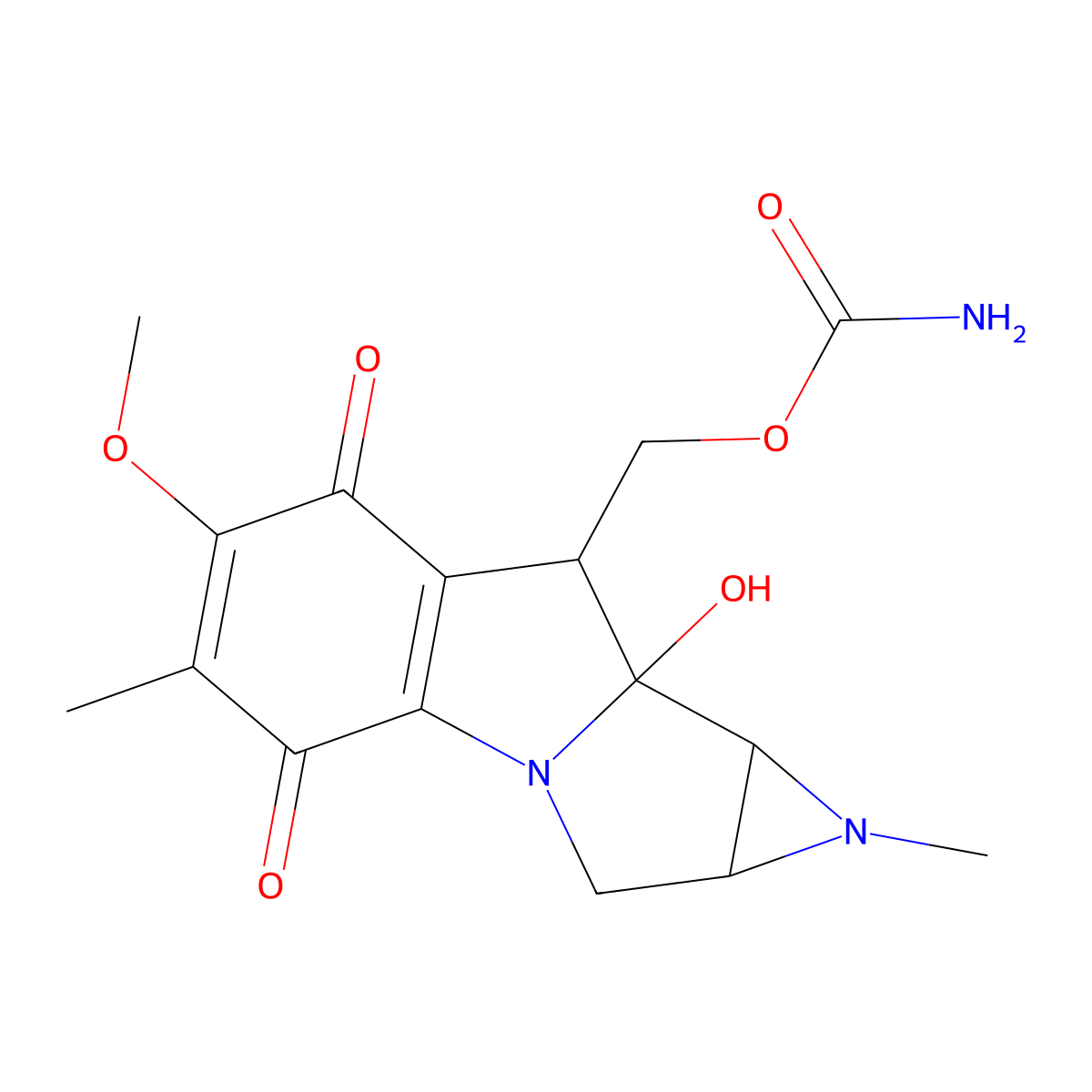 Mitomycin B molecular structure, CAS 4055-40-7