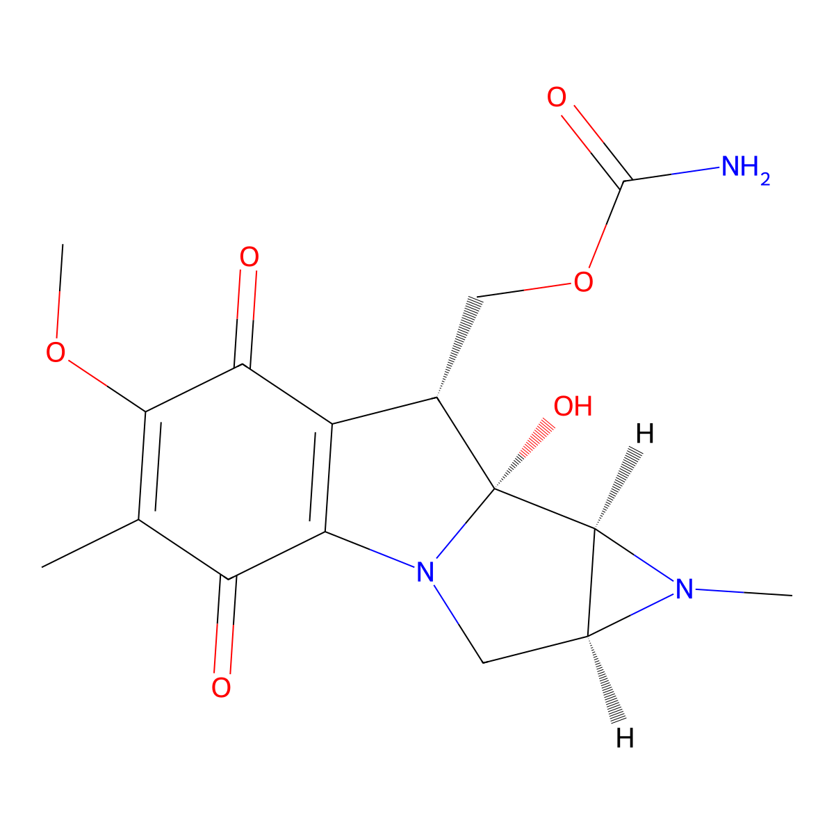 Mitomycin B molecular structure, CAS 4055-40-7