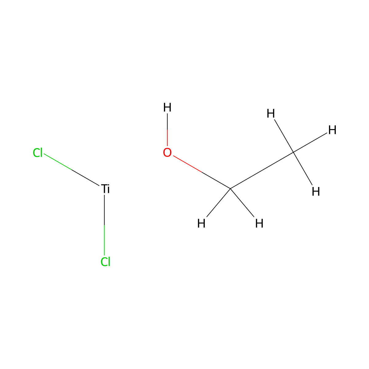 Dichloroethoxytitanium molecular structure, CAS 4055-63-4