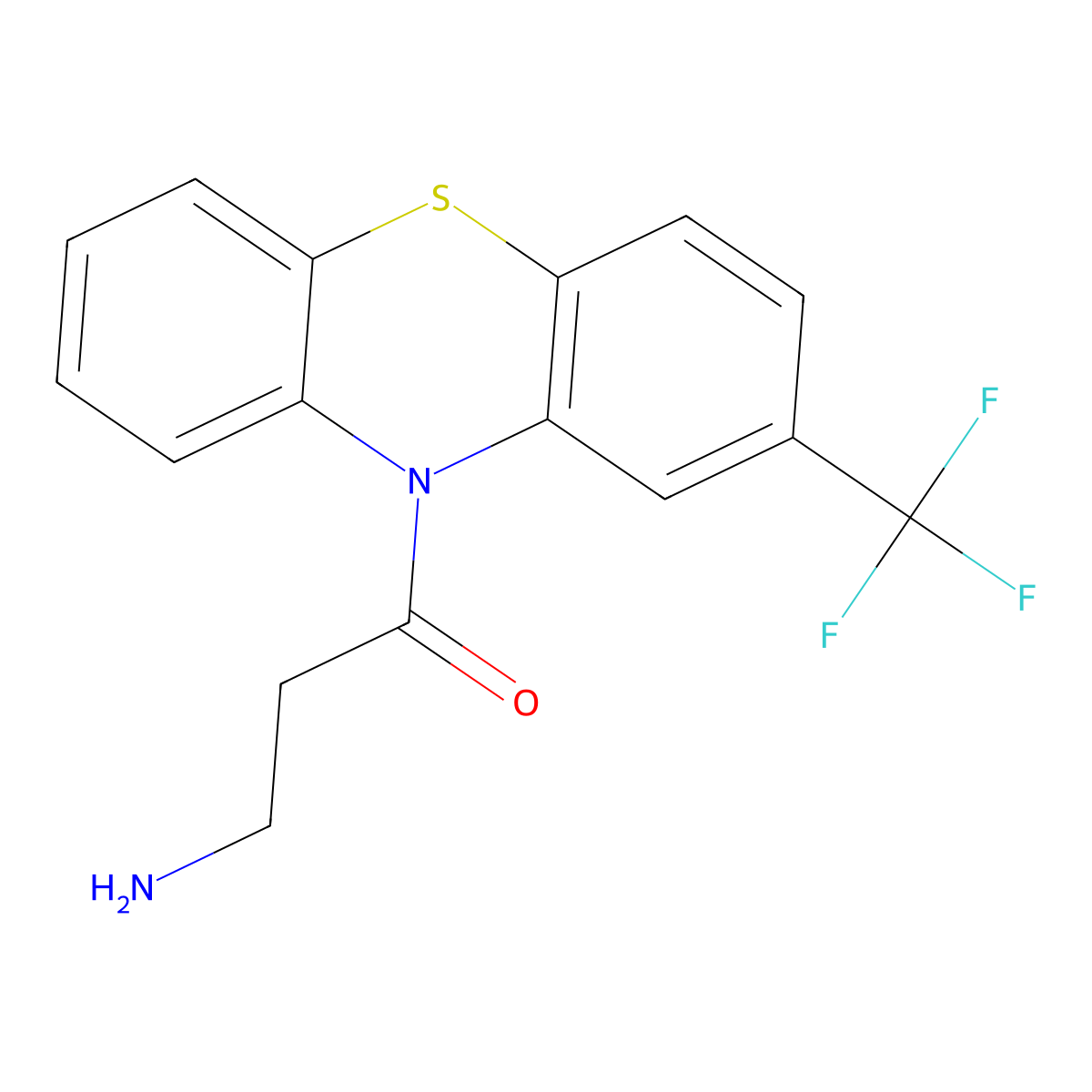 Dediethylftoracizin molecular structure, CAS 40550-34-3