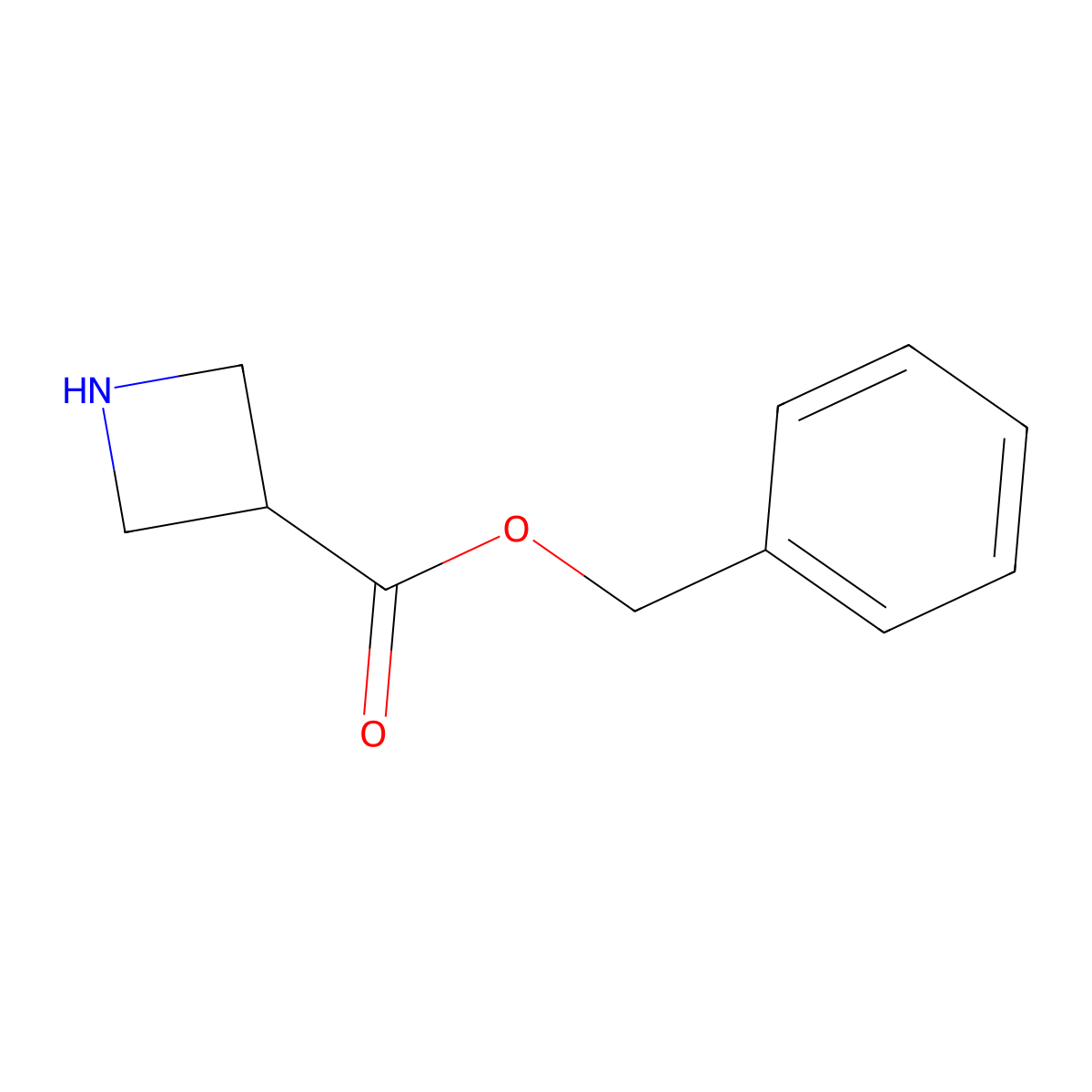 Benzyl azetidine-3-carboxylate molecular structure, CAS 405513-07-7