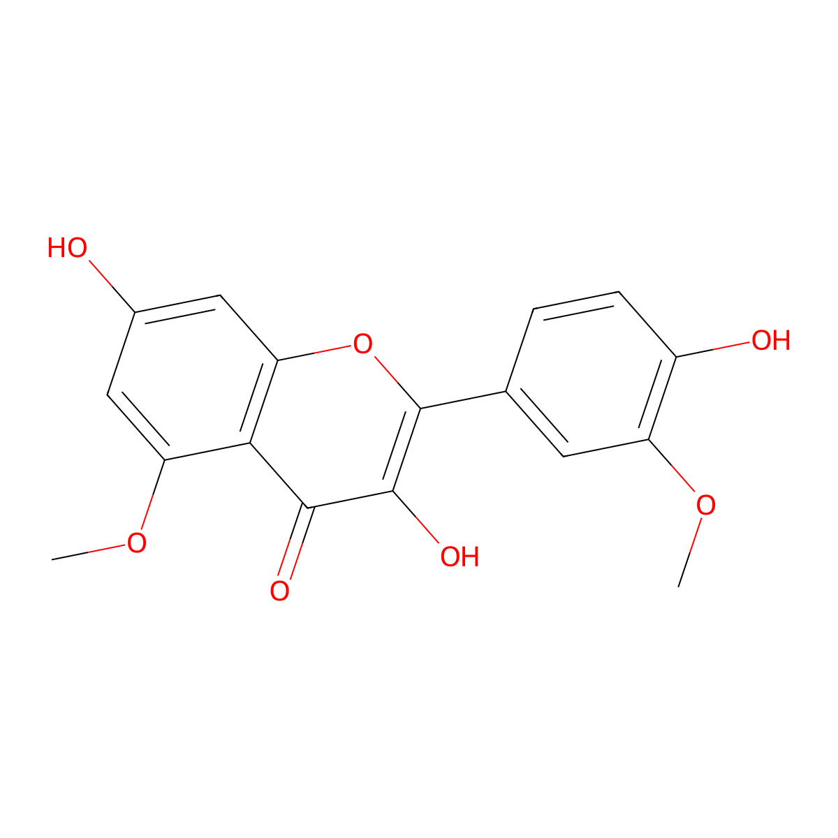 Quercetin 5,3'-dimethyl ether molecular structure, CAS 40554-94-7
