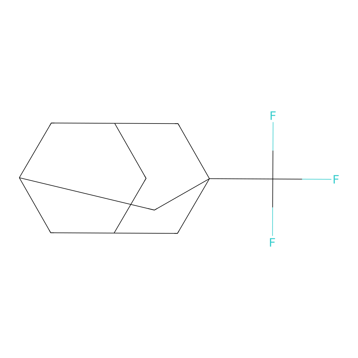 1-(Trifluoromethyl)adamantane molecular structure, CAS 40556-44-3