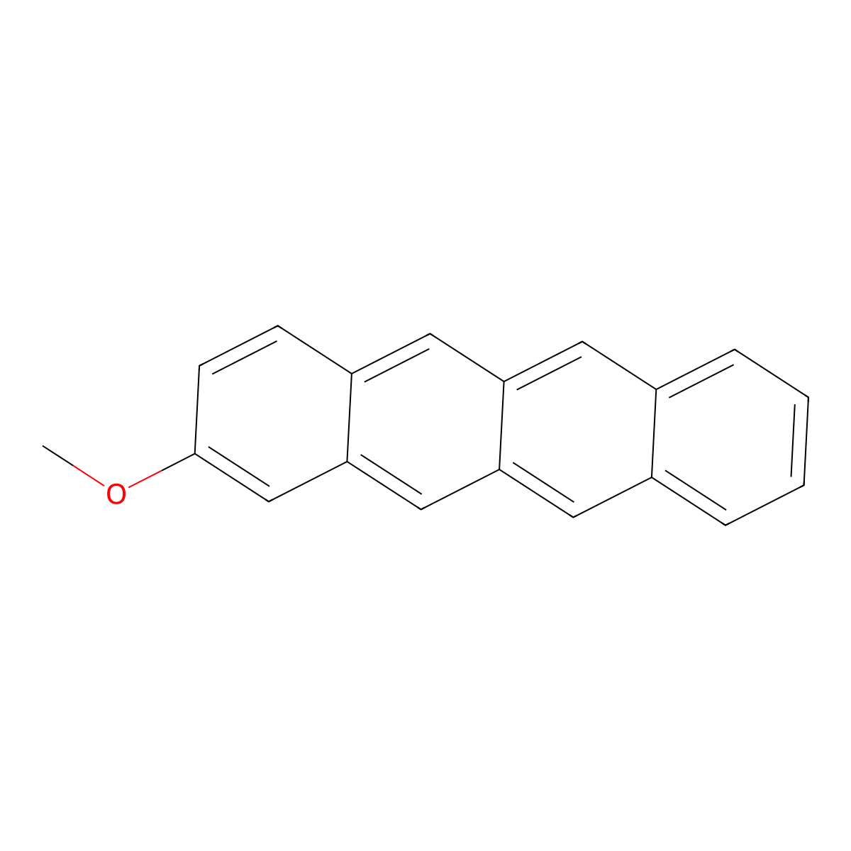 2-Methoxytetracene molecular structure, CAS 4056-06-8