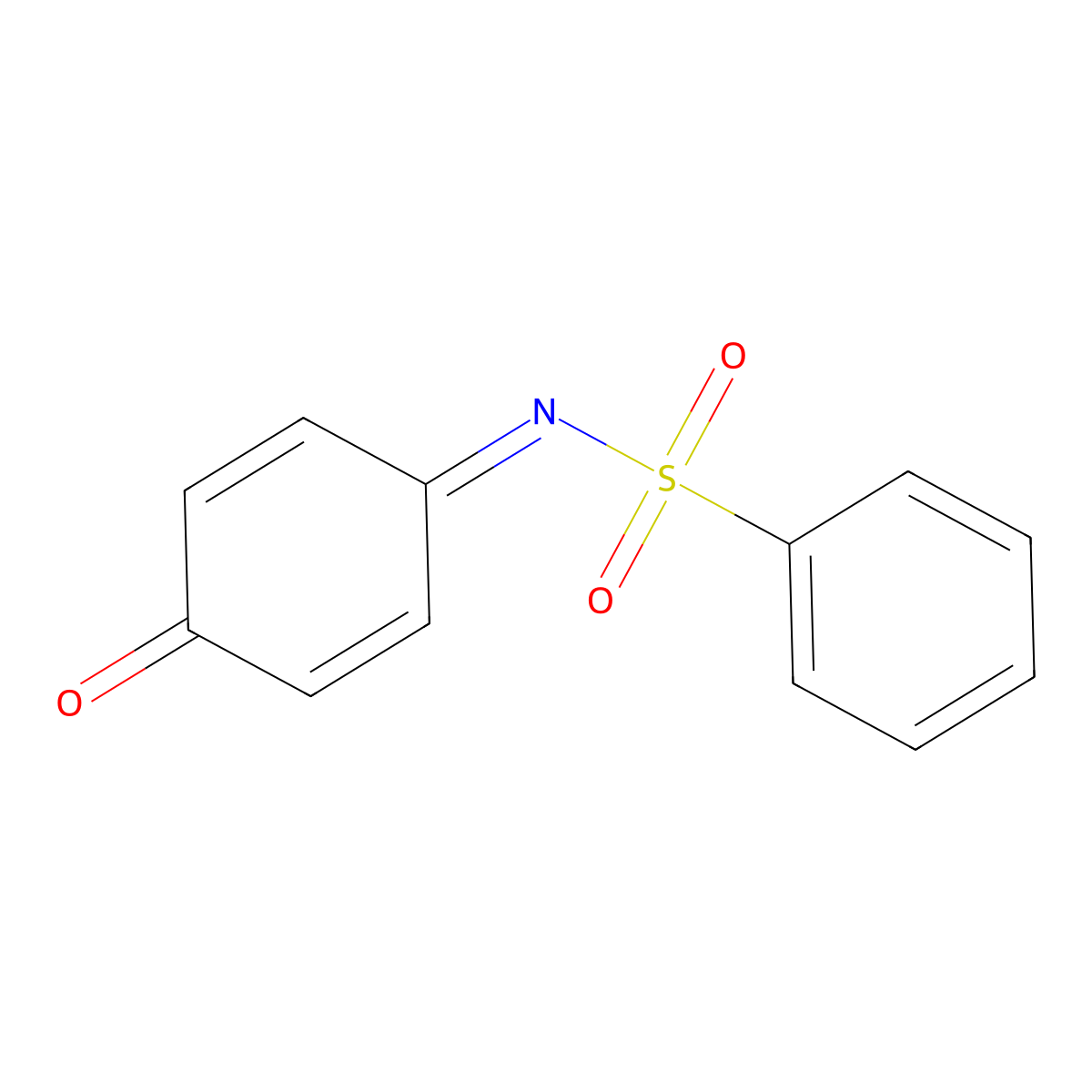 N-(4-Oxocyclohexa-2,5-dien-1-ylidene)benzenesulfonamide molecular structure, CAS 4056-56-8