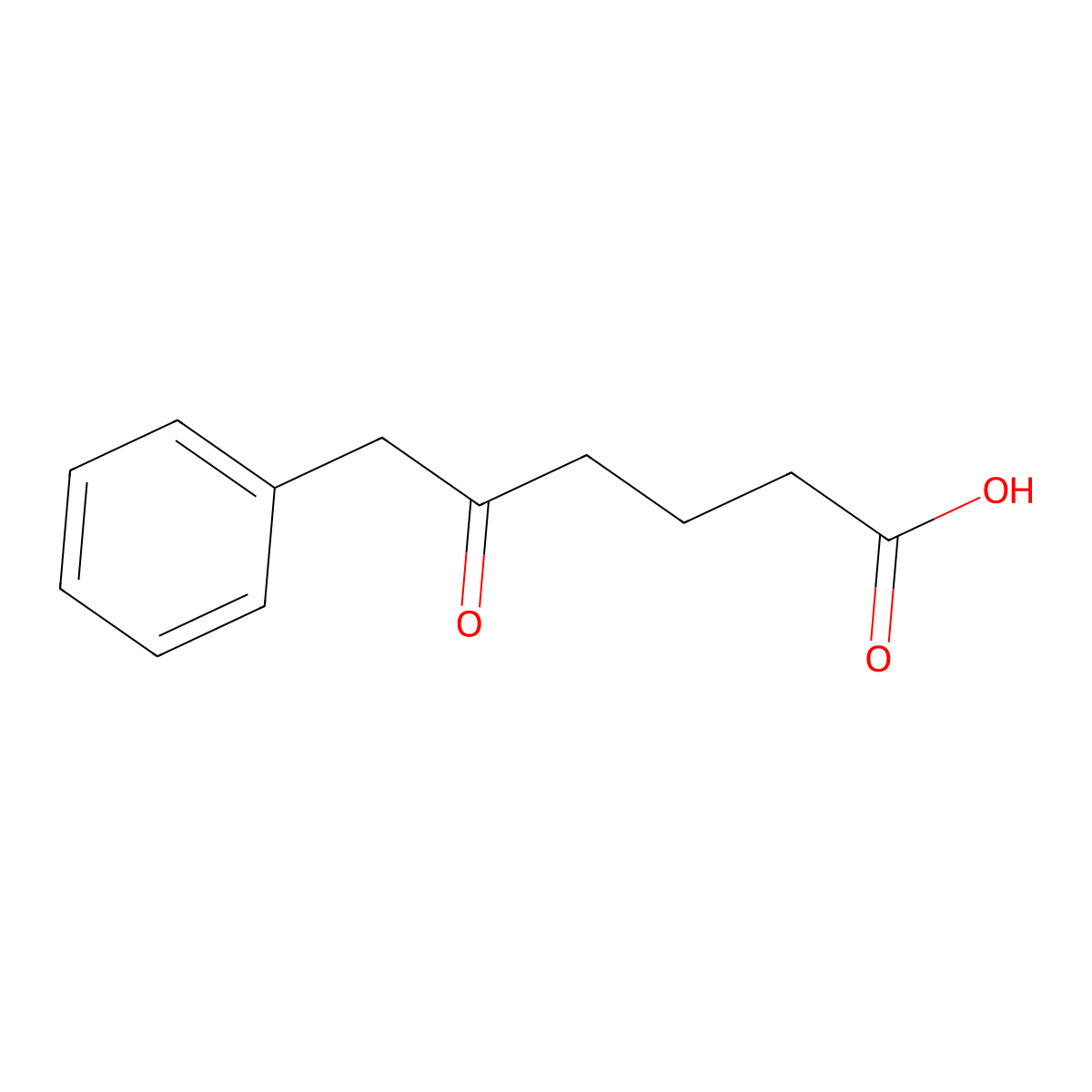 5-Oxo-6-phenylhexanoic acid molecular structure, CAS 40564-60-1
