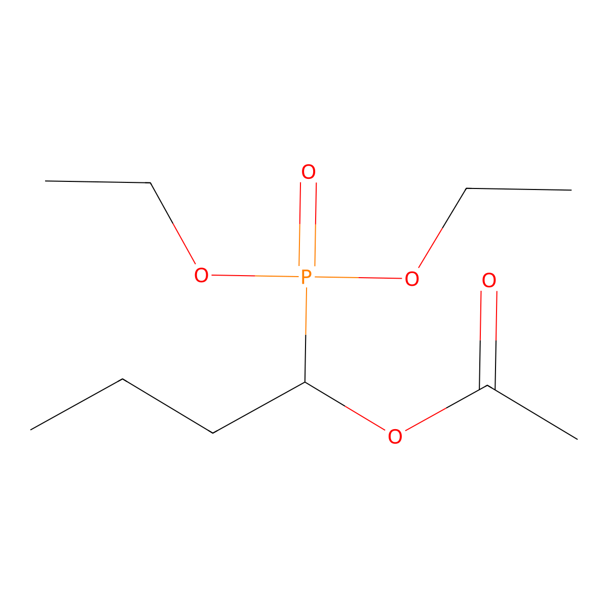1-(Diethoxyphosphoryl)butyl acetate molecular structure, CAS 40568-81-8