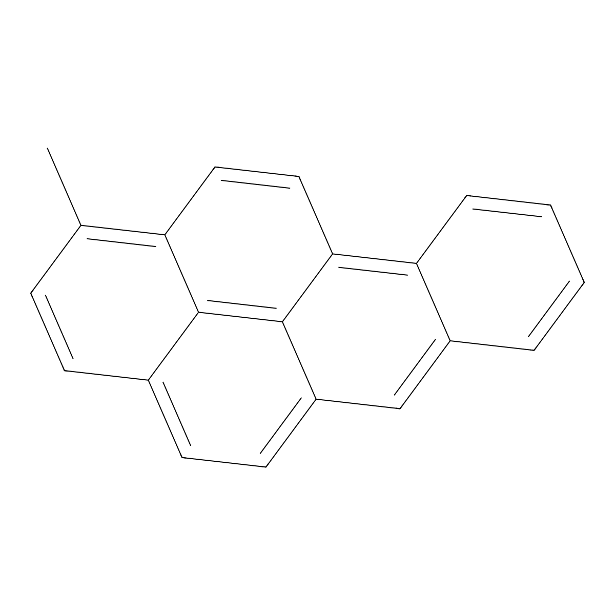 Methylbenzo(a)pyrene molecular structure, CAS 40568-90-9