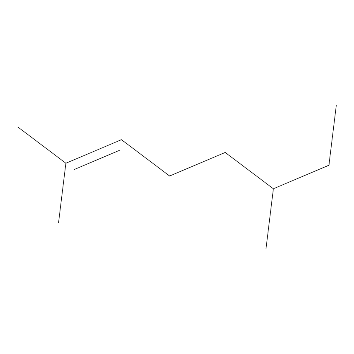 2,6-Dimethyl-2-octene molecular structure, CAS 4057-42-5