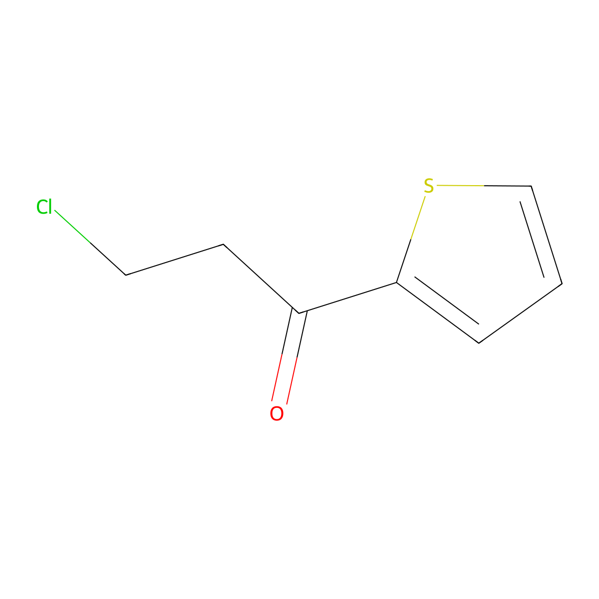 3-Chloro-1-(2-thienyl)-1-propanone molecular structure, CAS 40570-64-7