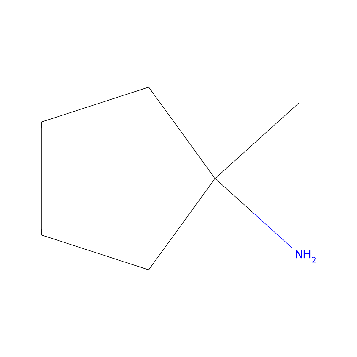 Cyclopentanamine, 1-methyl- molecular structure, CAS 40571-45-7