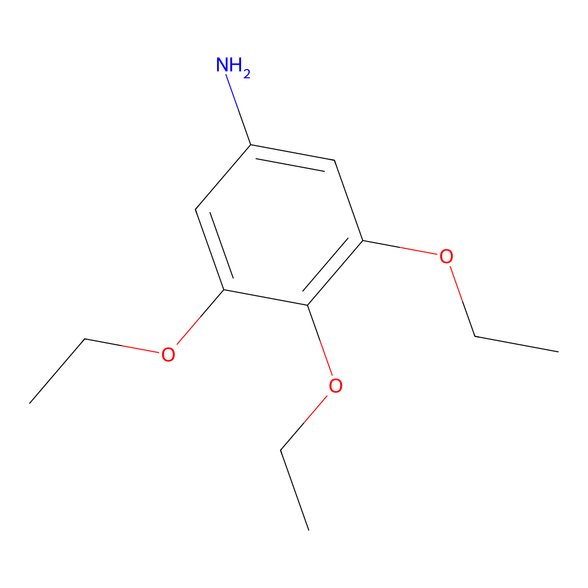 3,4,5-Triethoxyaniline molecular structure, CAS 40575-92-6