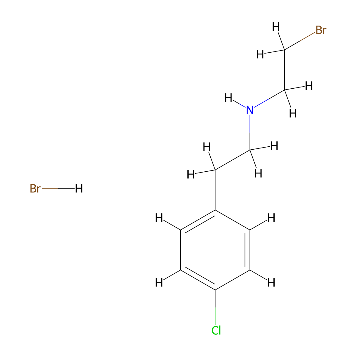 2-Bromo-N-(4-chlorophenethyl)ethan-1-amine hydrobromide molecular structure, CAS 40584-11-0
