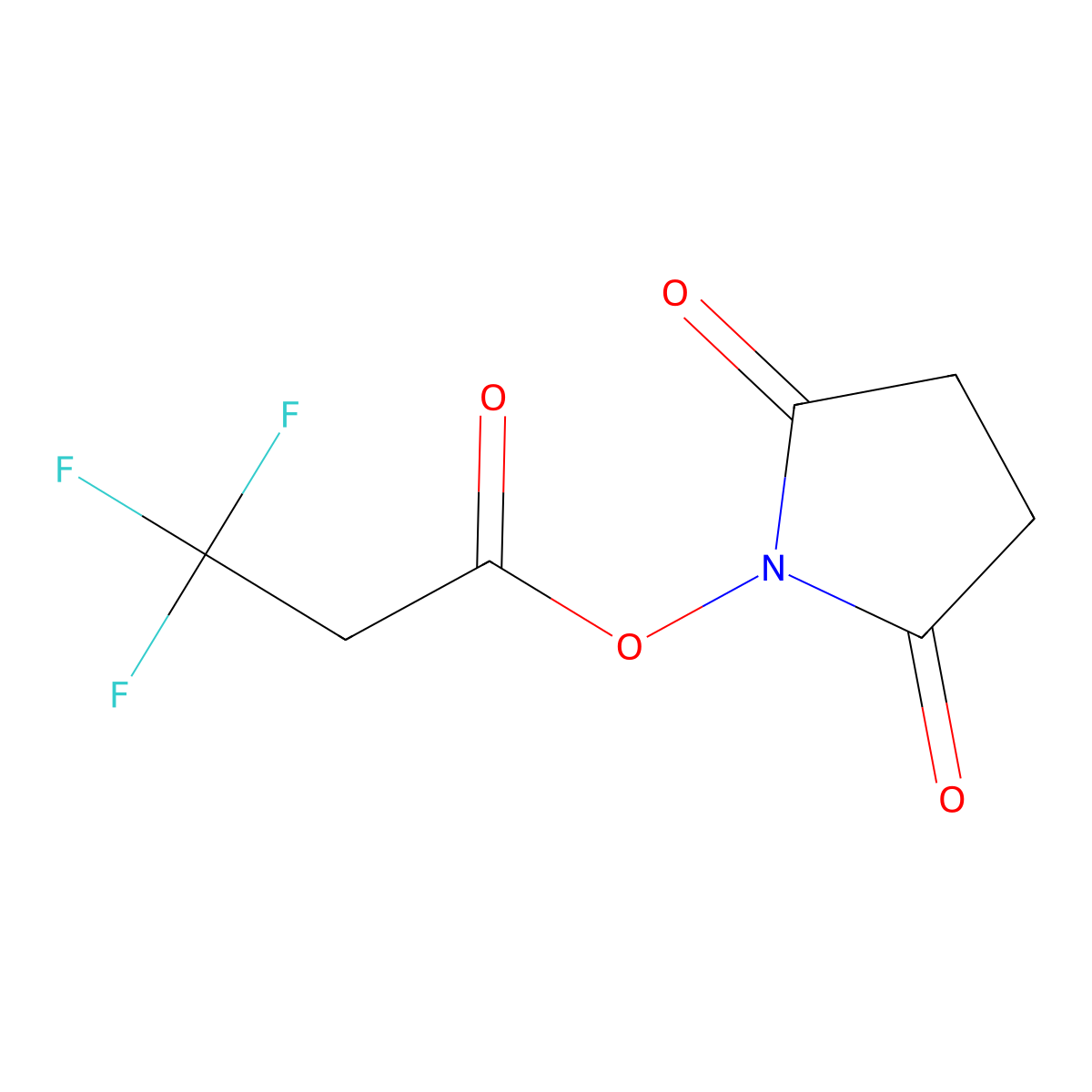 2,5-Dioxopyrrolidin-1-YL 3,3,3-trifluoropropanoate molecular structure, CAS 405878-89-9