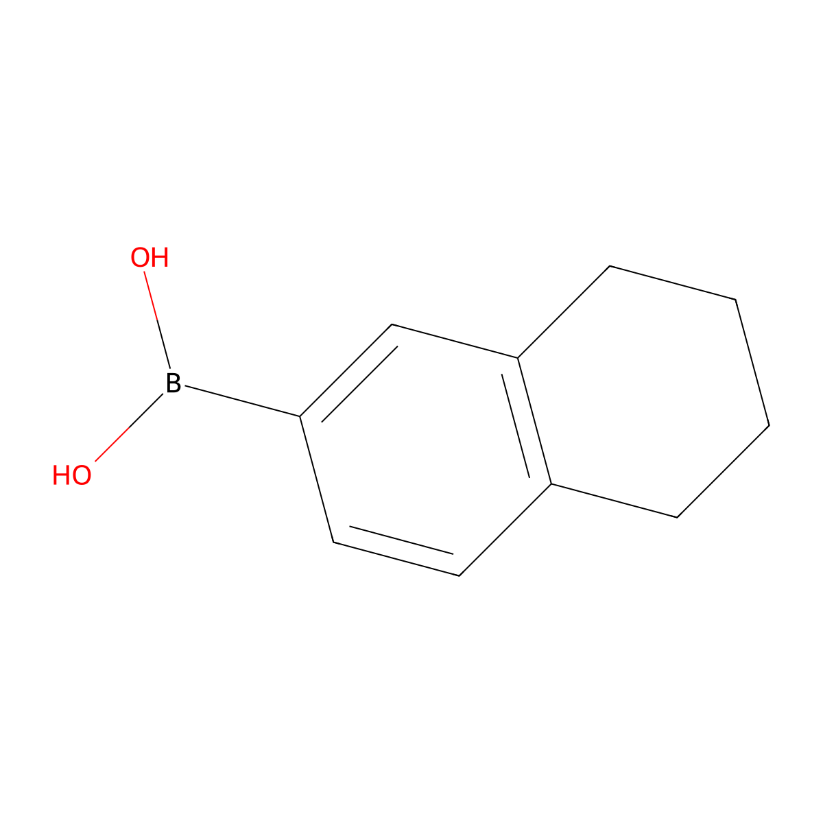 (5,6,7,8-Tetrahydronaphthalen-2-yl)boronic acid molecular structure, CAS 405888-56-4