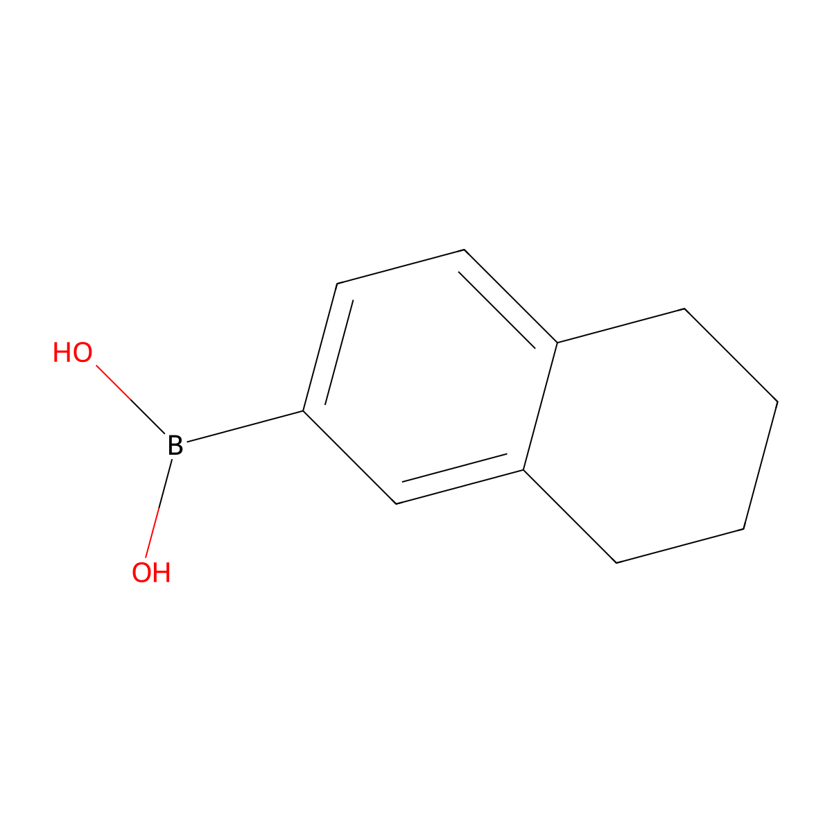 (5,6,7,8-Tetrahydronaphthalen-2-yl)boronic acid molecular structure, CAS 405888-56-4
