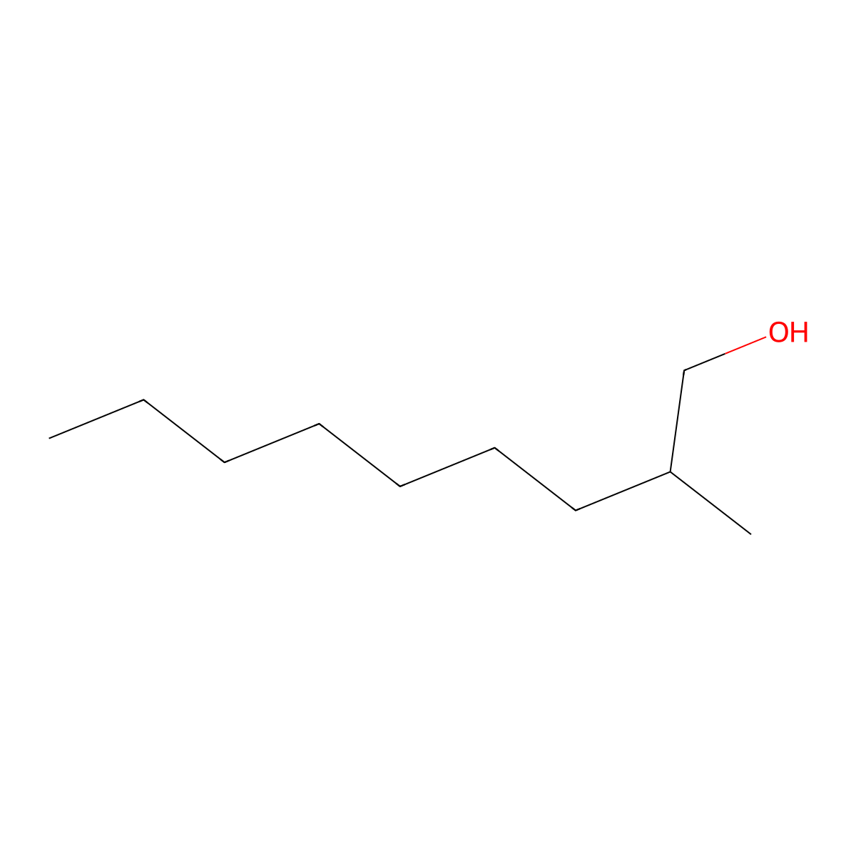 2-Methylnonan-1-ol molecular structure, CAS 40589-14-8