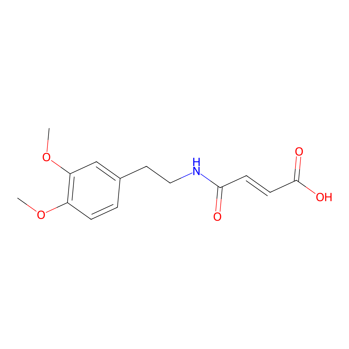 4-{[2-(3,4-Dimethoxyphenyl)ethyl]amino}-4-oxo-2-butenoic acid molecular structure, CAS 405898-28-4