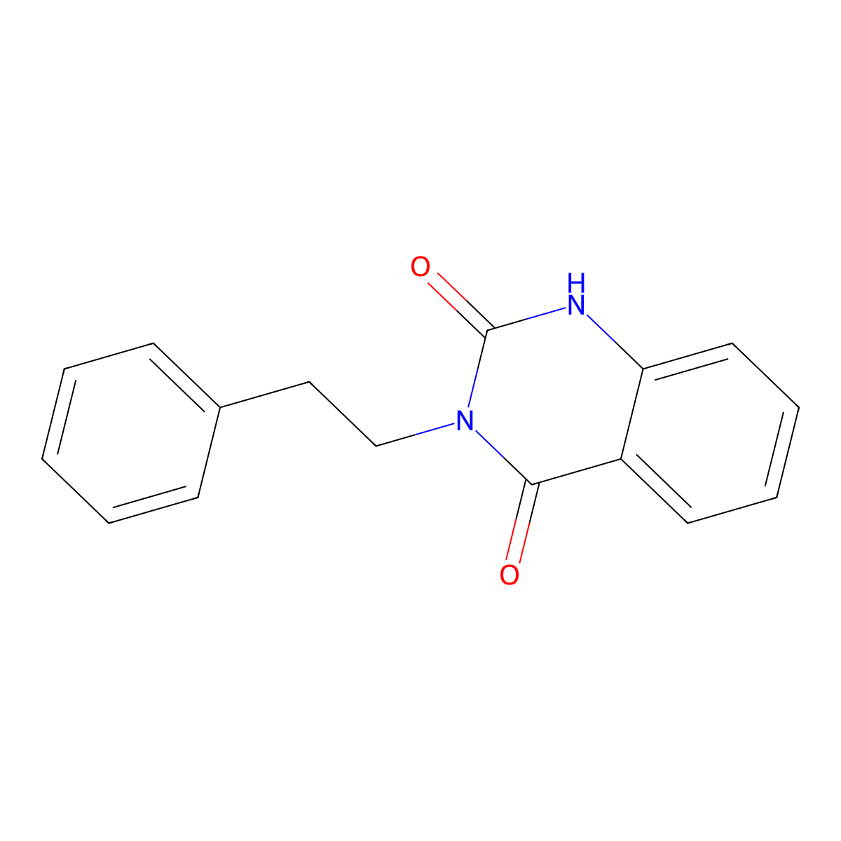 3-phenethyl-1H-quinazoline-2,4-dione molecular structure, CAS 4059-71-6